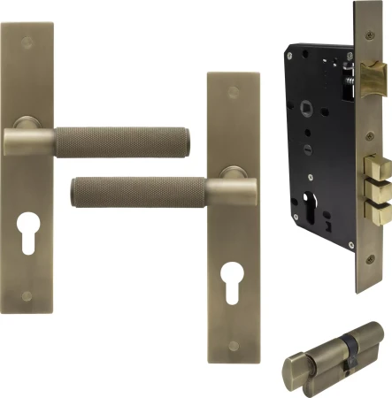 Verge Longplate Entrance Set - K/T -Diamond Knurl - RB