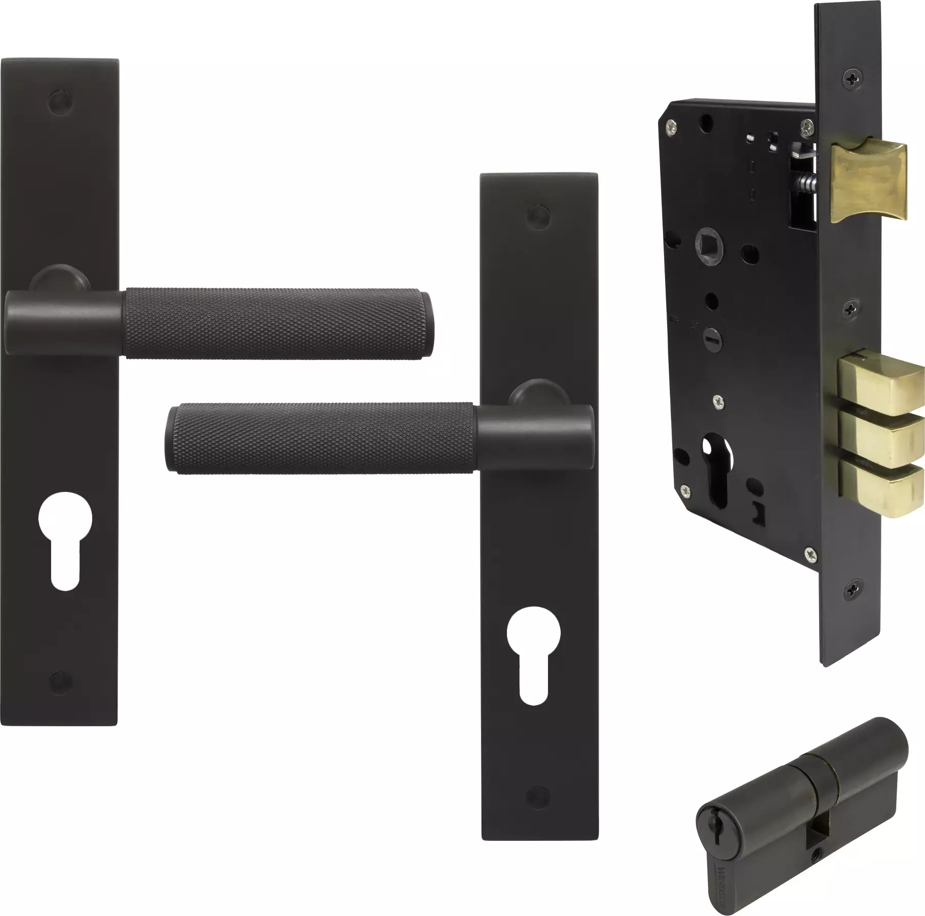 Verge Longplate Entrance Set K/K - Diamond Knurl - DRB