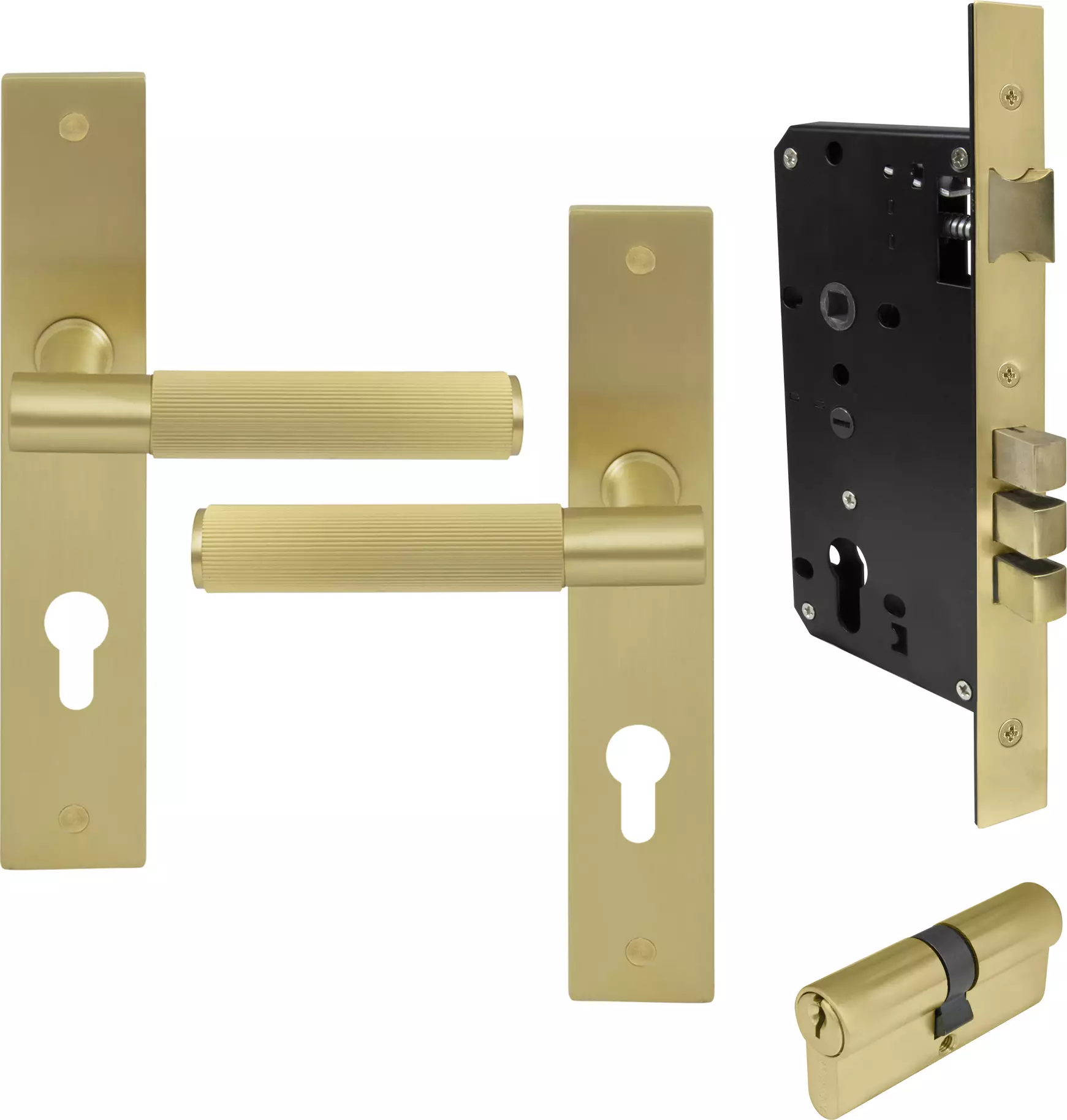 Verge Longplate Entrance Set K/K - Linear Knurl - MSB