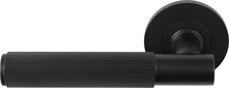 Verge Rose Dummy Lever - Linear Knurl - BLK