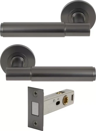 Verge Rose Passage Set - Magn. Latch - Plain - GN