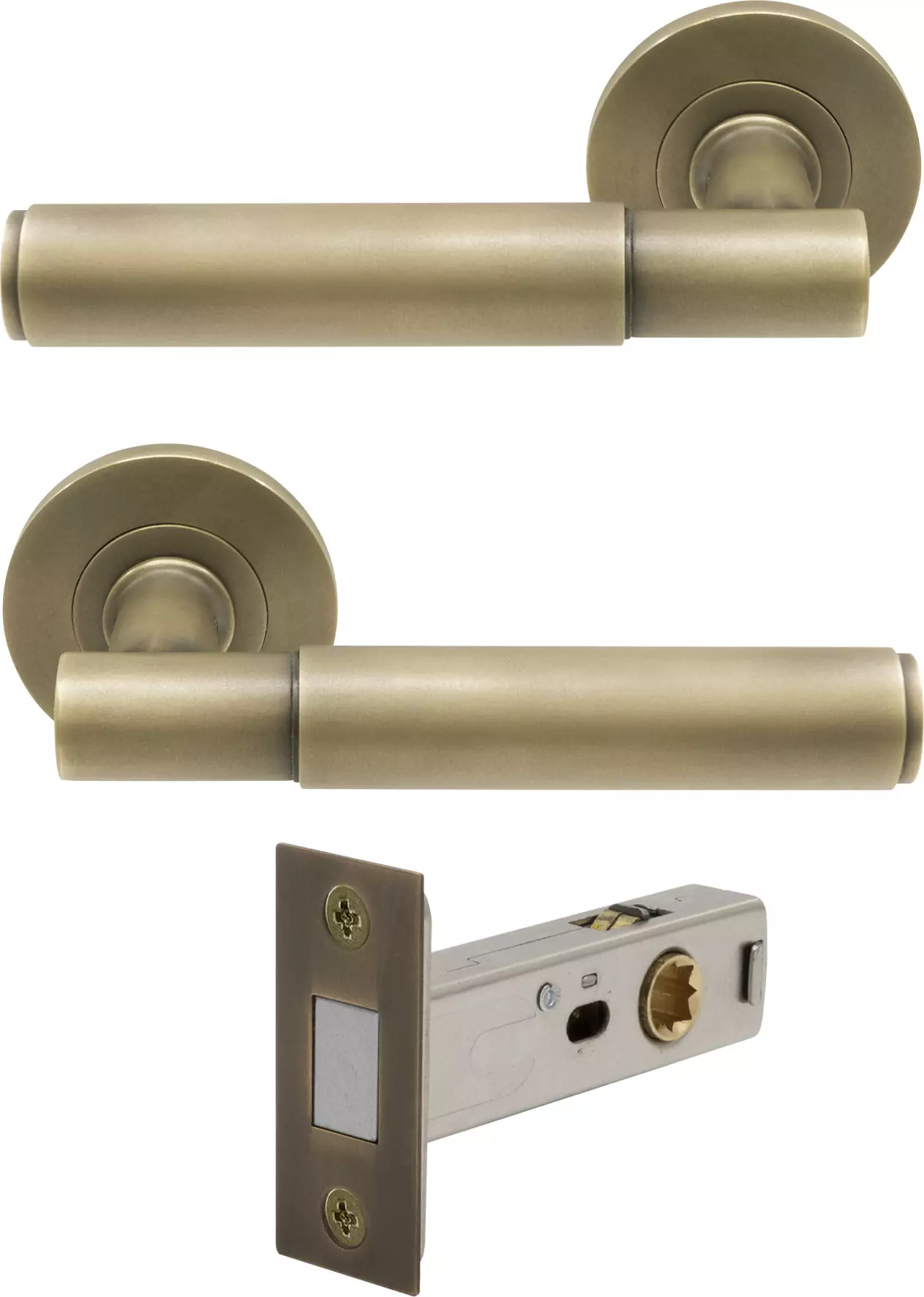 Verge Rose Passage Set - Magn. Latch - Plain - RB