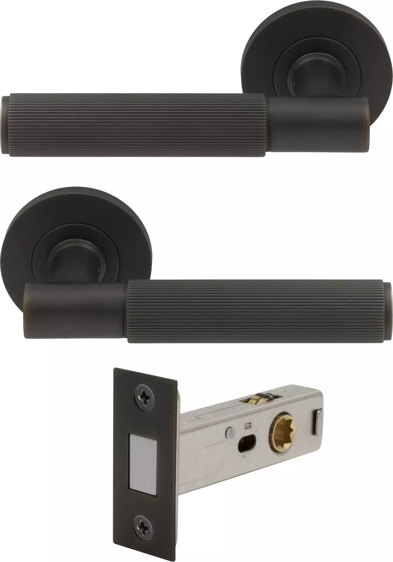 erge Rose Passage Set - Magn. Latch - Linear Knurl - DRB