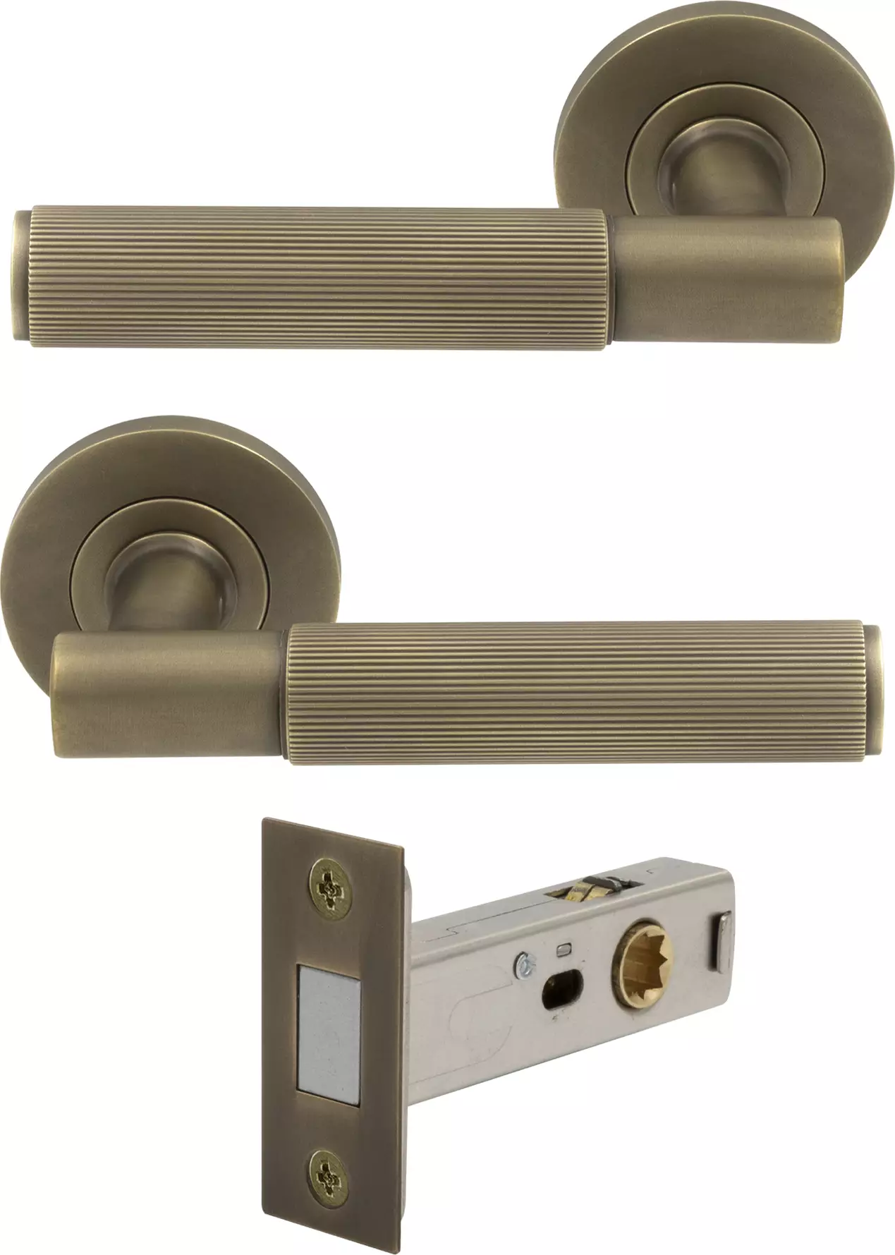 erge Rose Passage Set - Magn. Latch - Linear Knurl - RB