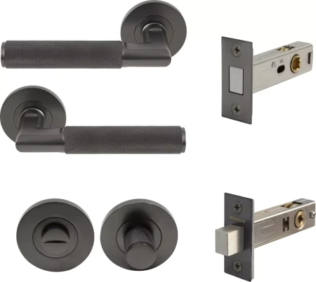 Lumina Rose Privacy Set - Magn. Latch - Diamond Knurl   - GN
