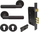 Lumina Round Rose Entrance Set - K/K - Diamond Knurl  - DRB
