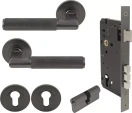 Lumina Round Rose Entrance Set - K/K - Diamond Knurl  - GN