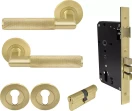 Lumina Round Rose Entrance Set - K/K - Diamond Knurl  - MSB