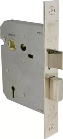 Three Lever Mortice Lock - 57mm B/Set - CP
