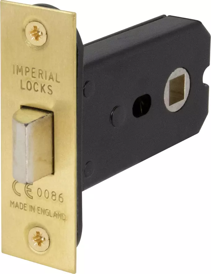 Heavy Duty Mortice Latch - 57mm B/Set - PB