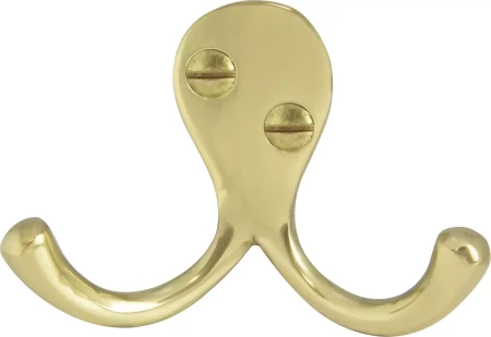 Double Robe Hook - PB