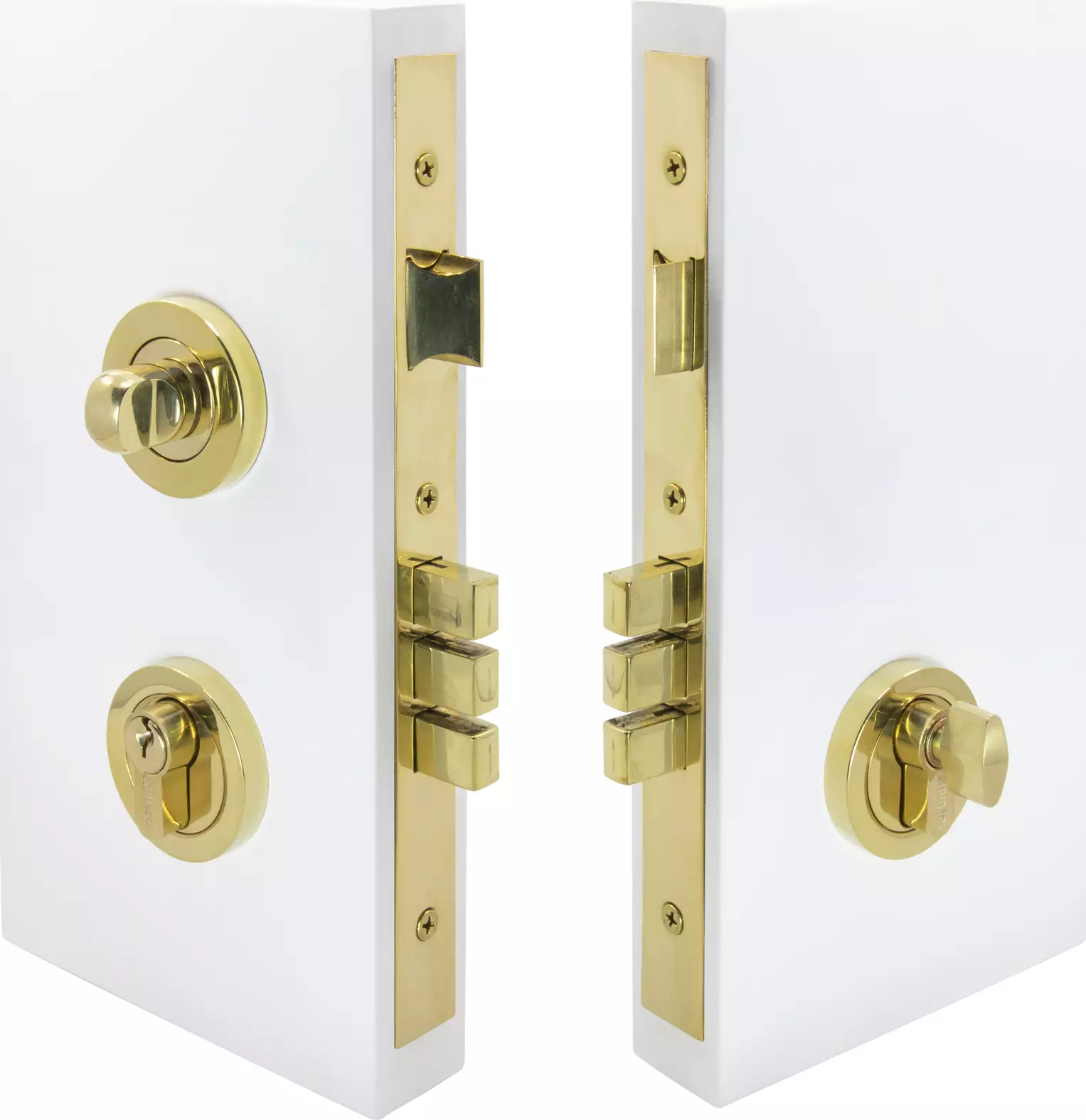 Uni Turn Lock Kit - Round - 60mm B/set - PB