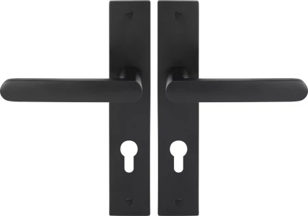 Modella - Longplate Euro Lever Set - BLK