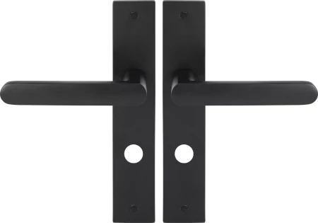 Modella - Longplate Privacy  Lever Set  - BLK