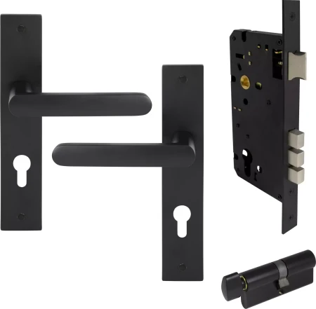Modella Longplate Entrance Set - K / T - BLK