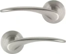 Apollo - Round Rose Lever Set - BN