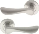 Juno - Round Rose Lever Set - BN