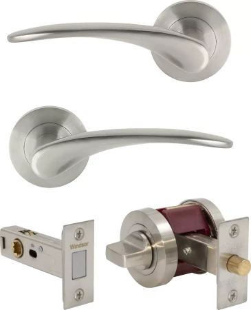 Apollo - Round Rose Privacy Set - Magn. Latch - BN