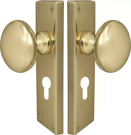 Sutton Square Longplate - Euro Handles - UB