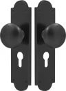 Sutton Victorian Longplate - Euro 48mm Handles - BLK