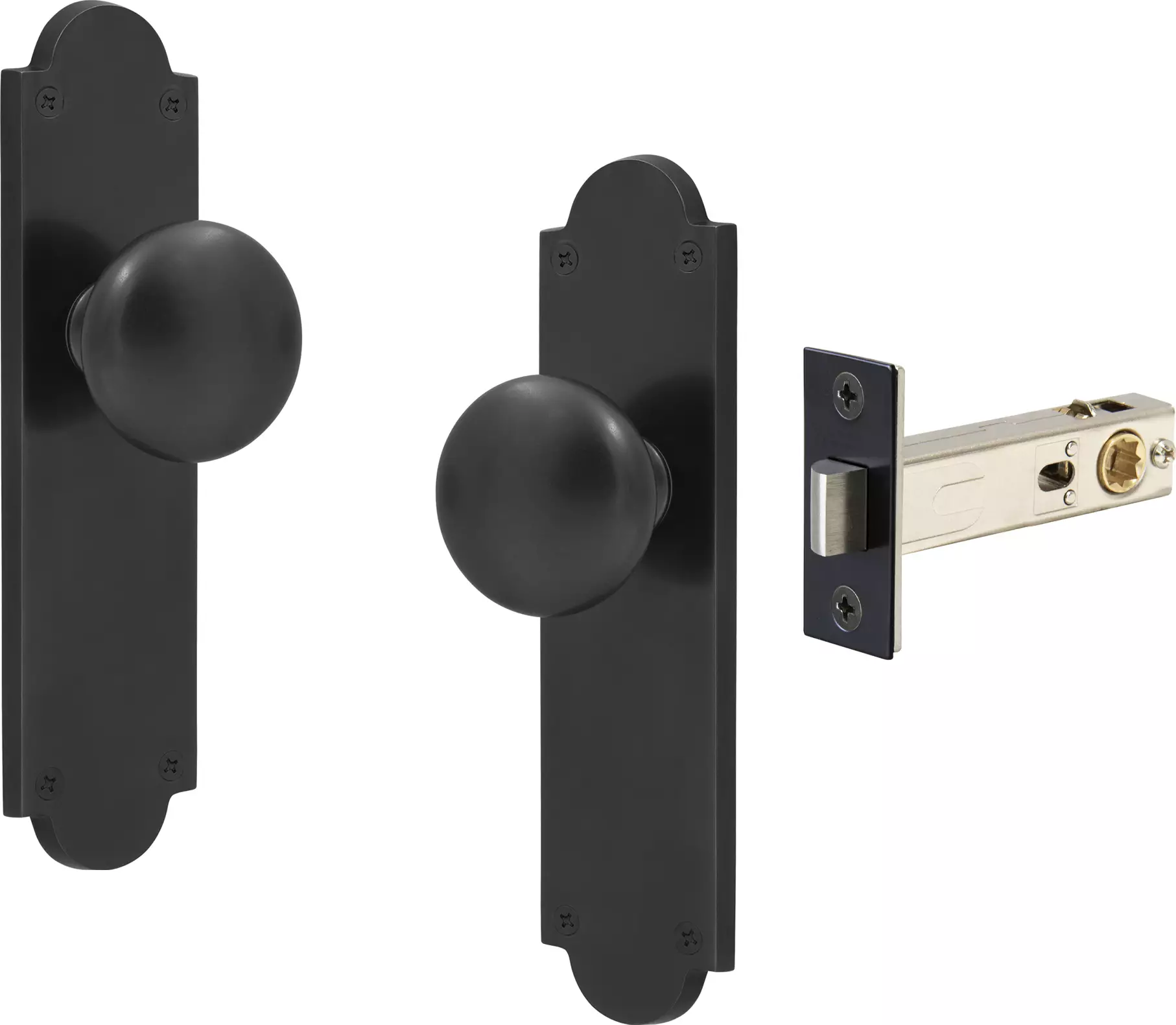 Sutton Victorian Longplate - Passage Set - BLK