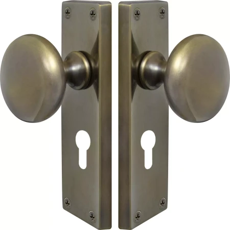 Sutton Square Longplate - Euro Handles - ORB