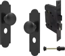 Sutton Victorian Longplate - Privacy Set - BLK