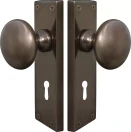 Sutton Square Longplate - Lever Handles - AB