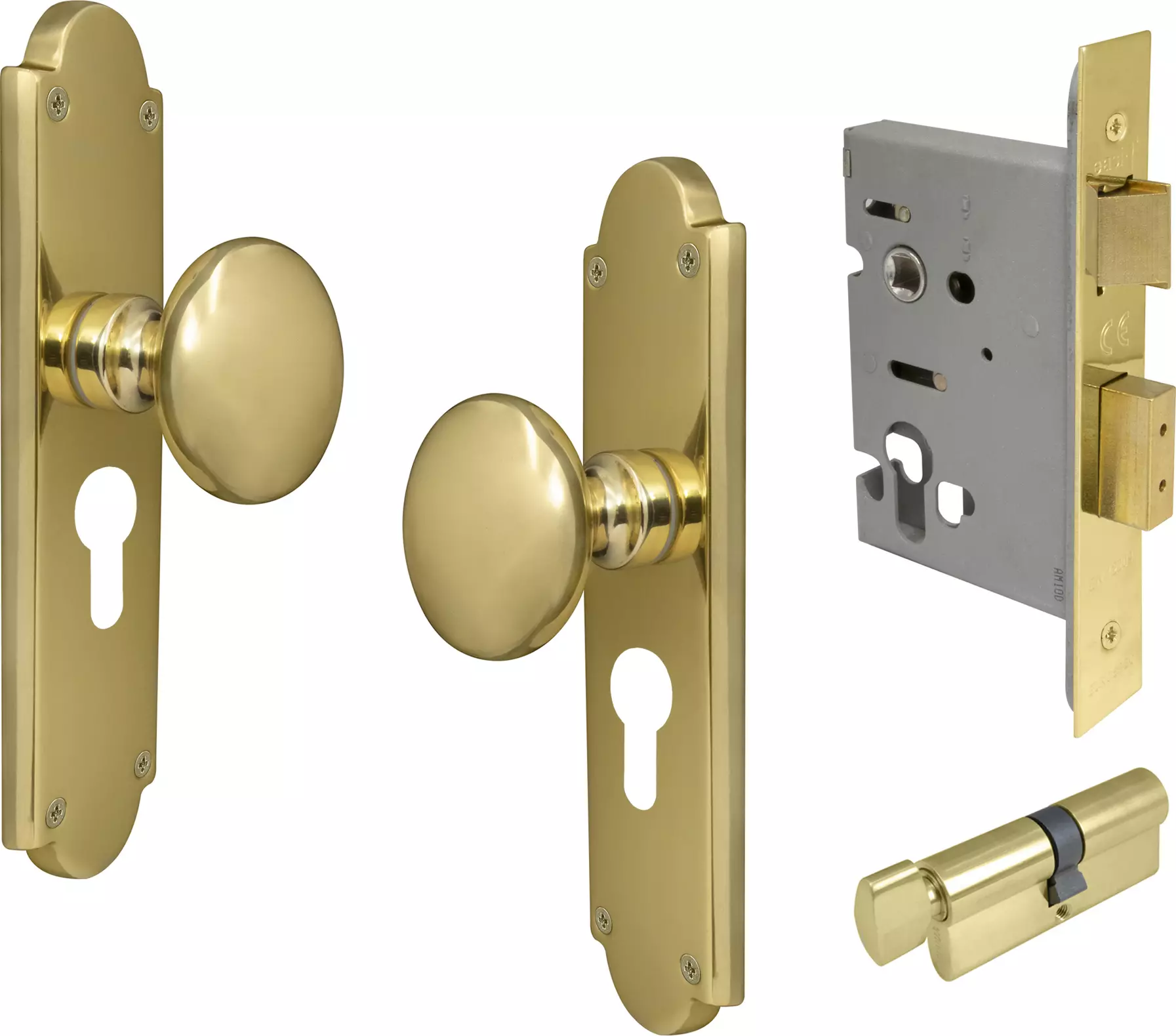 Sutton Victorian Longplate - Entrance Set - K/T - UB