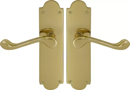 York Lever Victorian Plate - Handle Set - UB