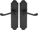 York Lever Victorian Plate - Handle Set - BLK