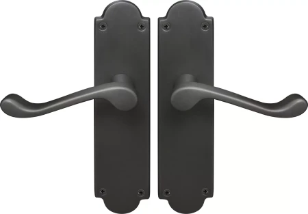 York Lever Victorian Plate - Handle Set - DRB