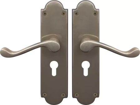 York Lever Victorian Plate - Euro 48mm Handles - NB