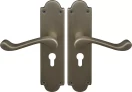 York Lever Victorian Plate - Euro 48mm Handles - RB