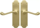 York Lever Victorian Plate - Handle Set - MSB