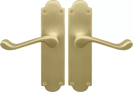 York Lever Victorian Plate - Handle Set - MSB
