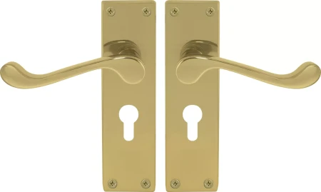 York Lever Longplate - Euro 48mm Handles - UB