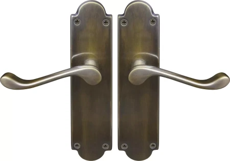 York Lever Victorian Plate - Handle Set - ORB