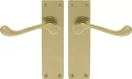 York Lever Longplate - Handle Set - PB