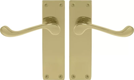 York Lever Longplate - Handle Set - PB
