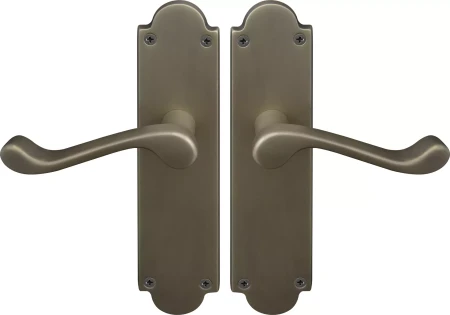 York Lever Victorian Plate - Handle Set - RB