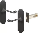 York Lever Victorian Plate - Passage Set - DRB