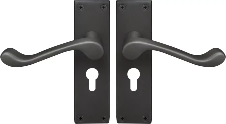 York Lever Longplate - Euro 48mm Handles - DRB