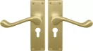 York Lever Longplate - Euro 48mm Handles - MSB
