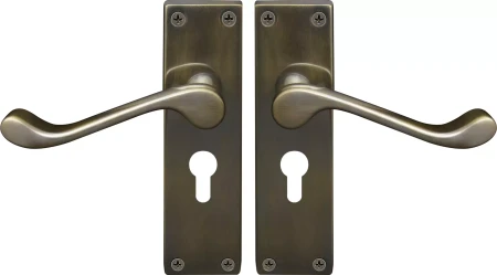 York Lever Longplate - Euro 48mm Handles - ORB