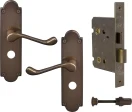 York Lever Victorian Plate - Privacy Set - AB