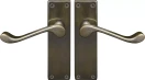 York Lever Longplate - Handle Set - ORB