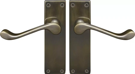 York Lever Longplate - Handle Set - ORB