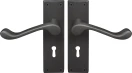 York Lever Longplate - Lever Lock Handle Set - DRB