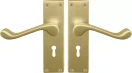 York Lever Longplate - Lever Lock Handle Set - MSB